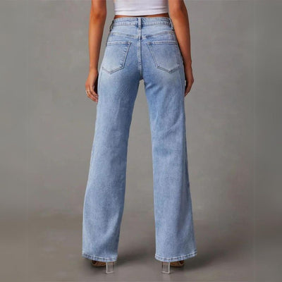 Katja™ - Utslåtte jeans
