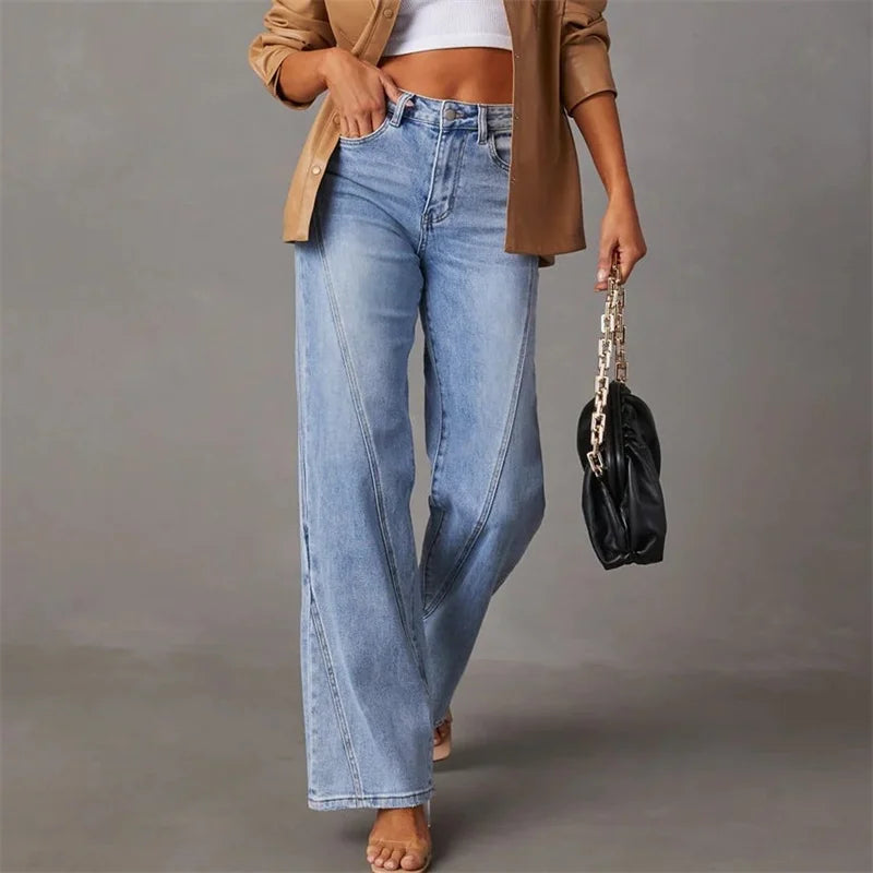 Katja™ - Utslåtte jeans