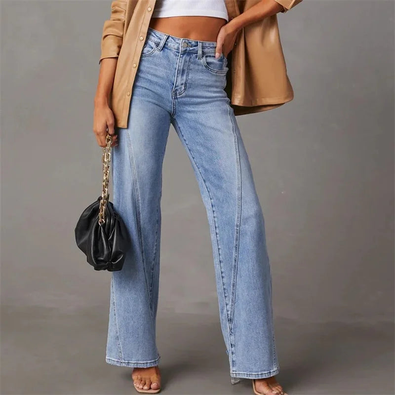 Katja™ - Utslåtte jeans