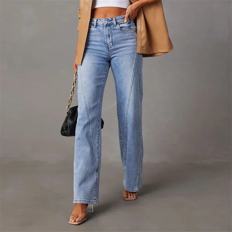 Katja™ - Utslåtte jeans