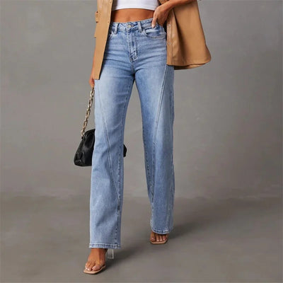 Katja™ - Utslåtte jeans