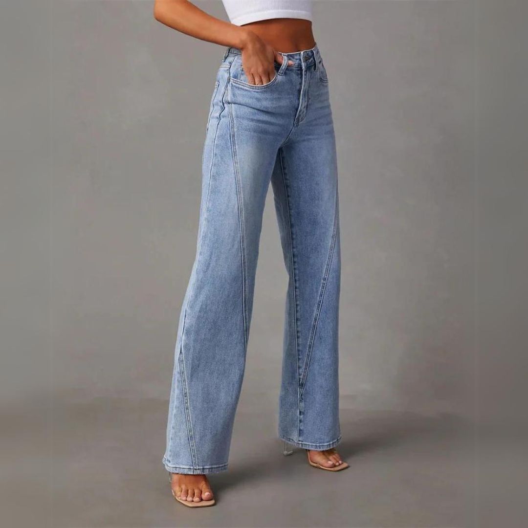 Katja™ - Utslåtte jeans