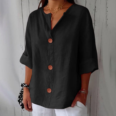 Clara | Løs Linbluse
