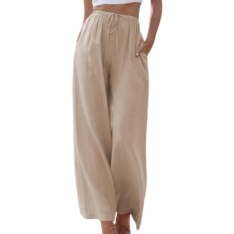 Ariane™ - Elegante Bukser av bomull / lin