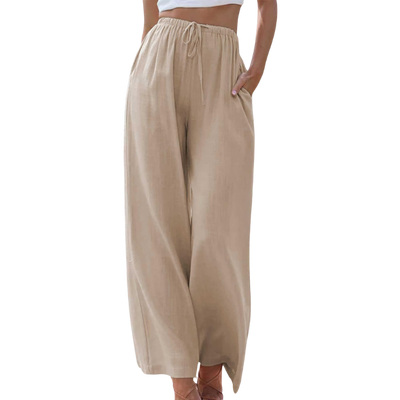 Ariane™ - Elegante Bukser av bomull / lin